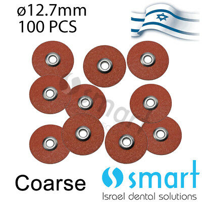Dental Flex Composite Finishing Polishing Disc Soft Type Coarse 12.7 Mm 100 Pcs