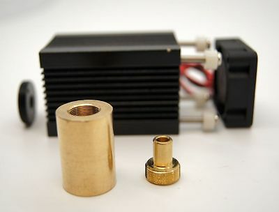 Brass Laser Diy Blank Module/a Housing For To5/9mm Laser Diode W/h Cooling Fan