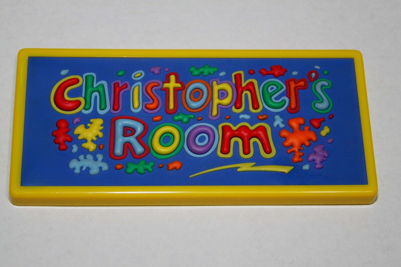 Christopher's Room Sign Wall Or Door, Nail Or Adhesive, Primary Colors