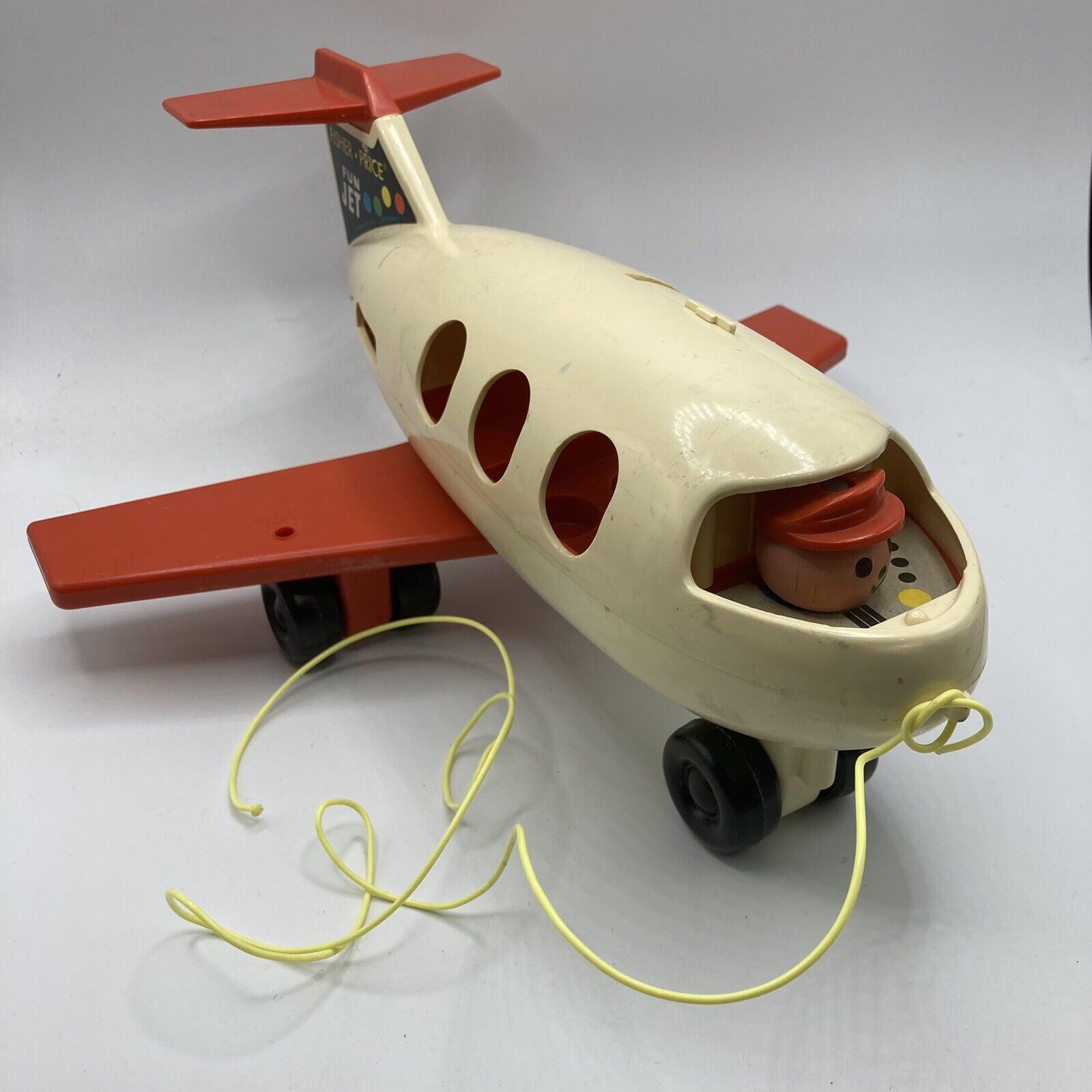 Vintage 1970’s Fisher Price Little People #183 Fun Jet Airplane Only