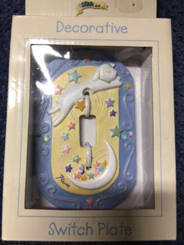 Kids Line Sheep Jumped Over The Moon Switch Plate Welcome To The World By Flavia