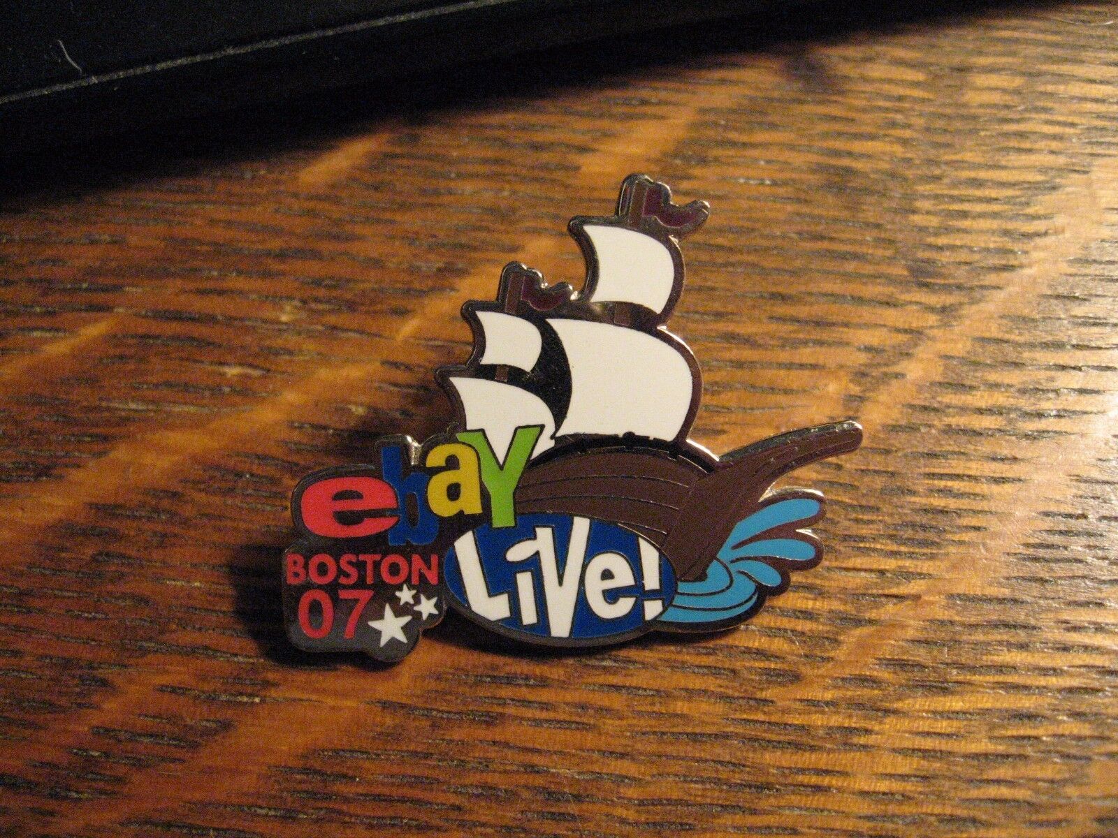 Ebay Live Lapel Pin - Boston Massachusetts Usa 2007 Conference Ship Lapel Pin