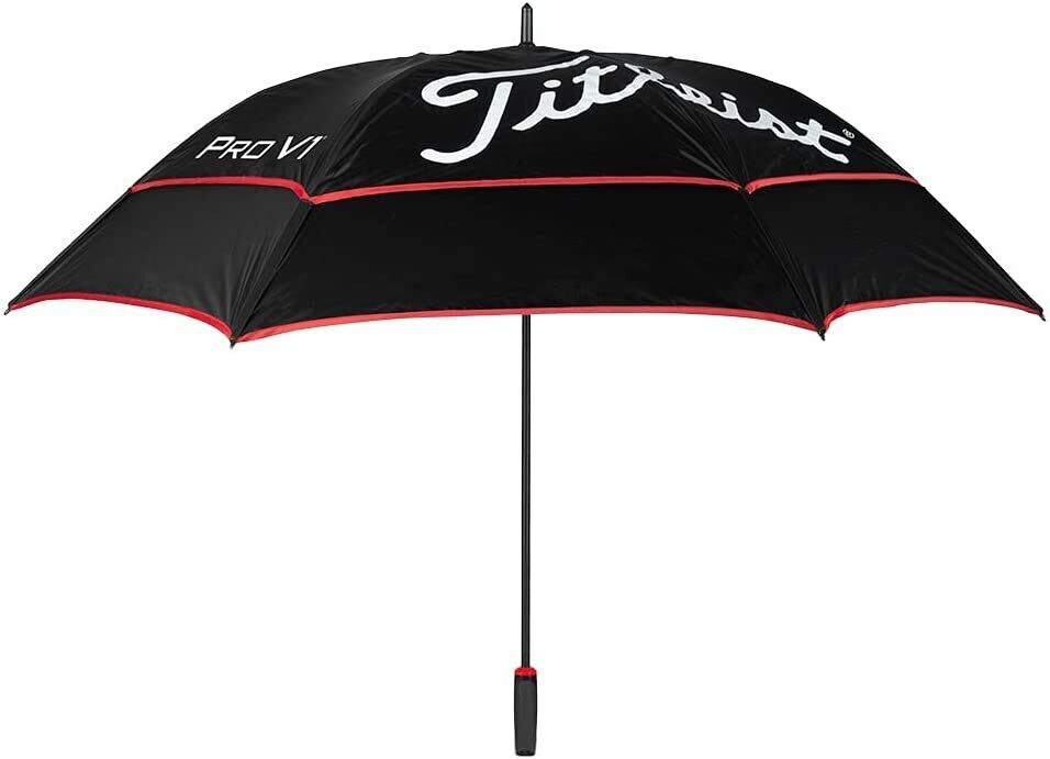 Titleist Golf 2020 Tour Double Canopy 68" Umbrella Color: Black With White/red