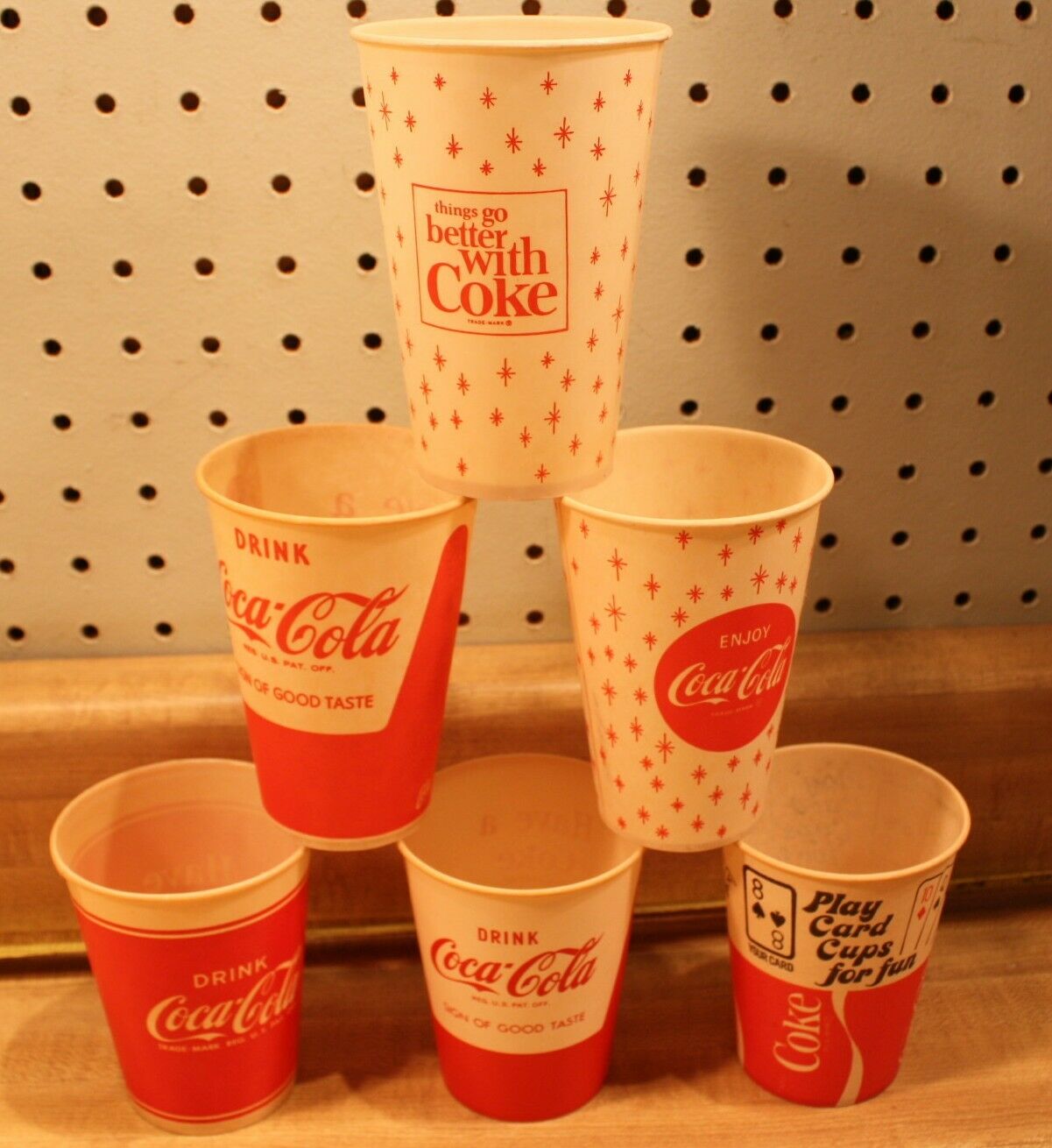 6 Different Coca Cola Cups