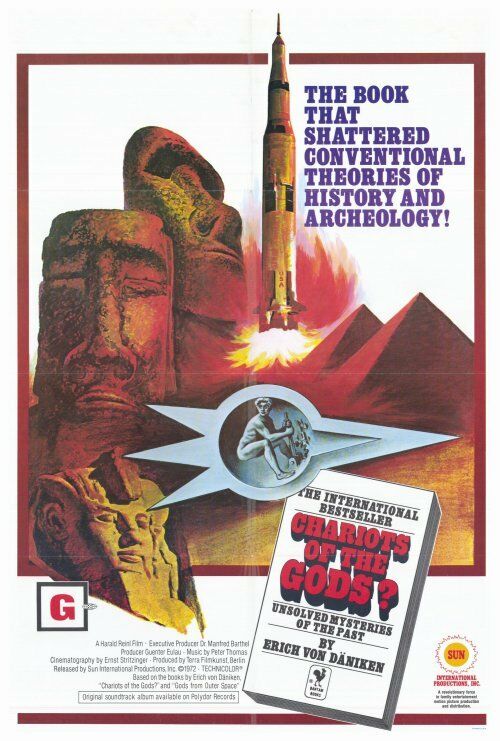 Chariots Of The Gods Movie Poster 27x40 B Heinz-detlev Bock Klaus Kindler