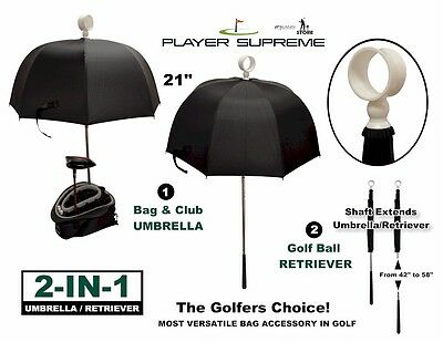 Golf Bag Umbrella And Retriever By Player Supreme