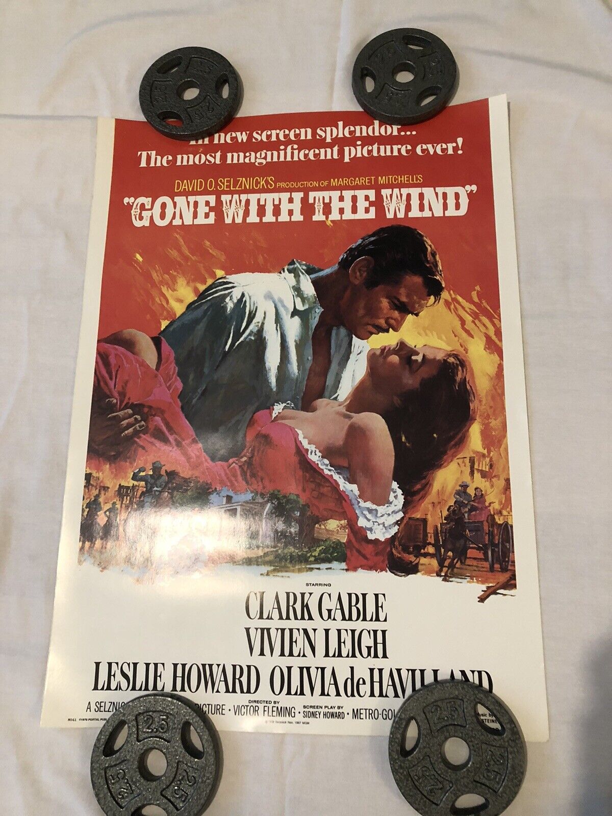 Gone With The Wind Poster From 1976 Approx 20x28