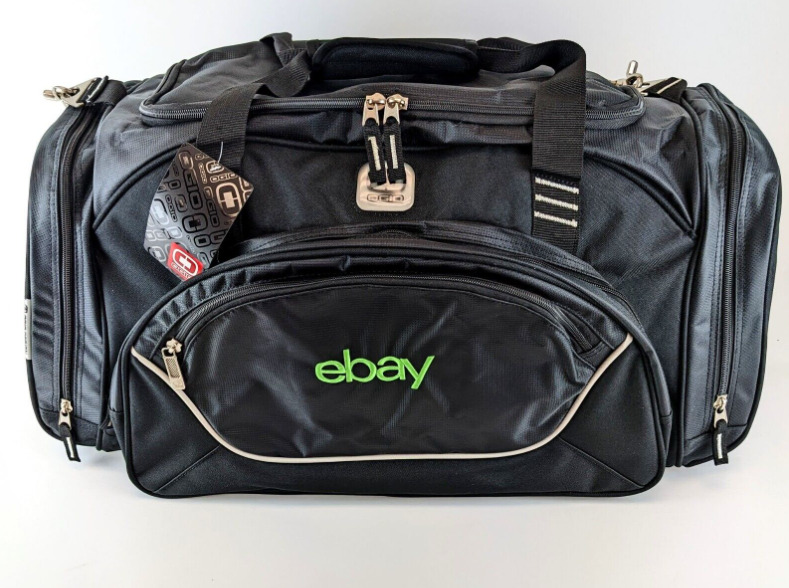 Ogio Ebay Duffle Bag Black With Branded Embroidered Ebay Logo Large 27” Ebayana