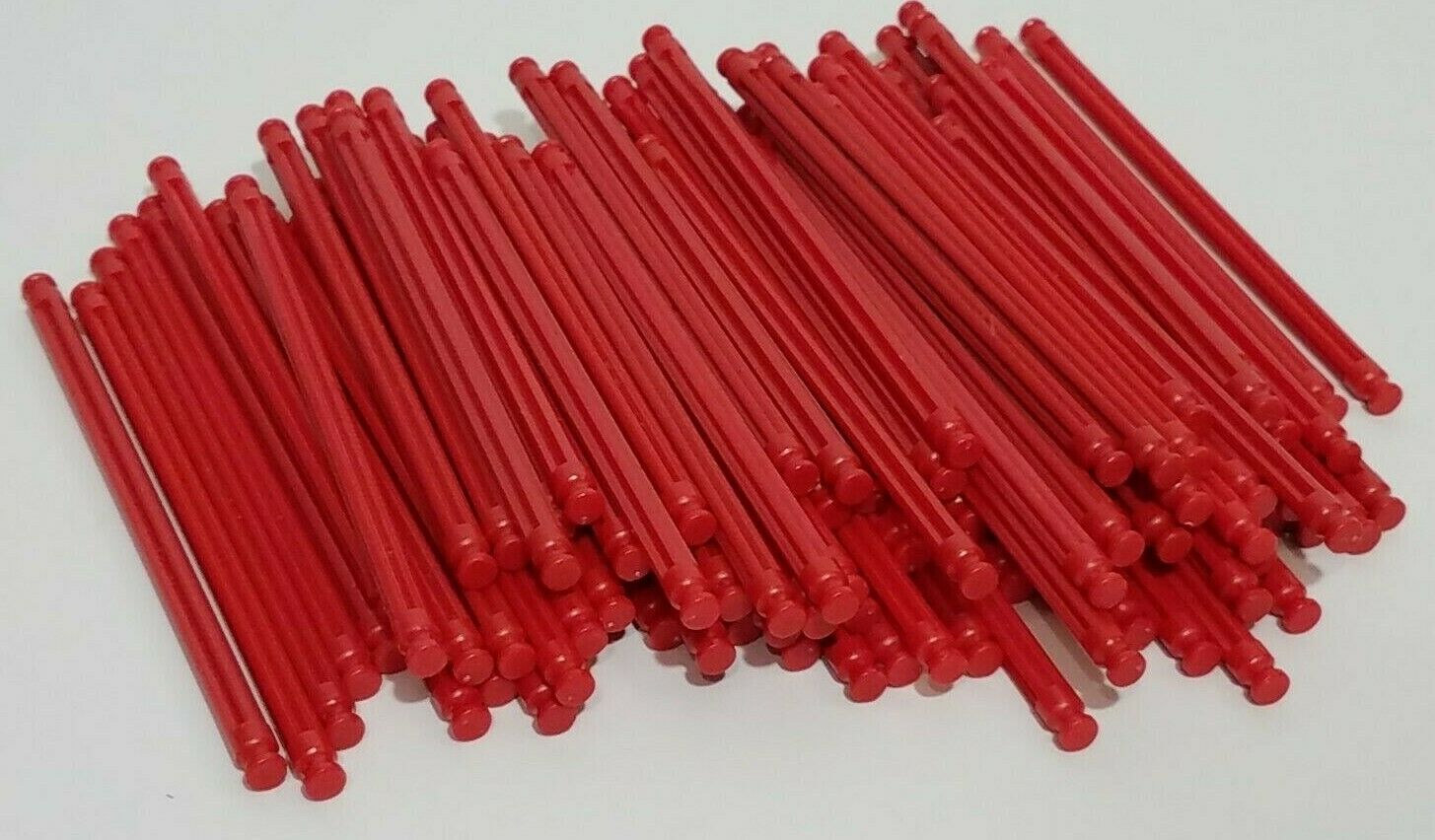 100 Knex Red Rods 5-1/8" Bulk Standard Lot Replacement Parts Pieces K'nex