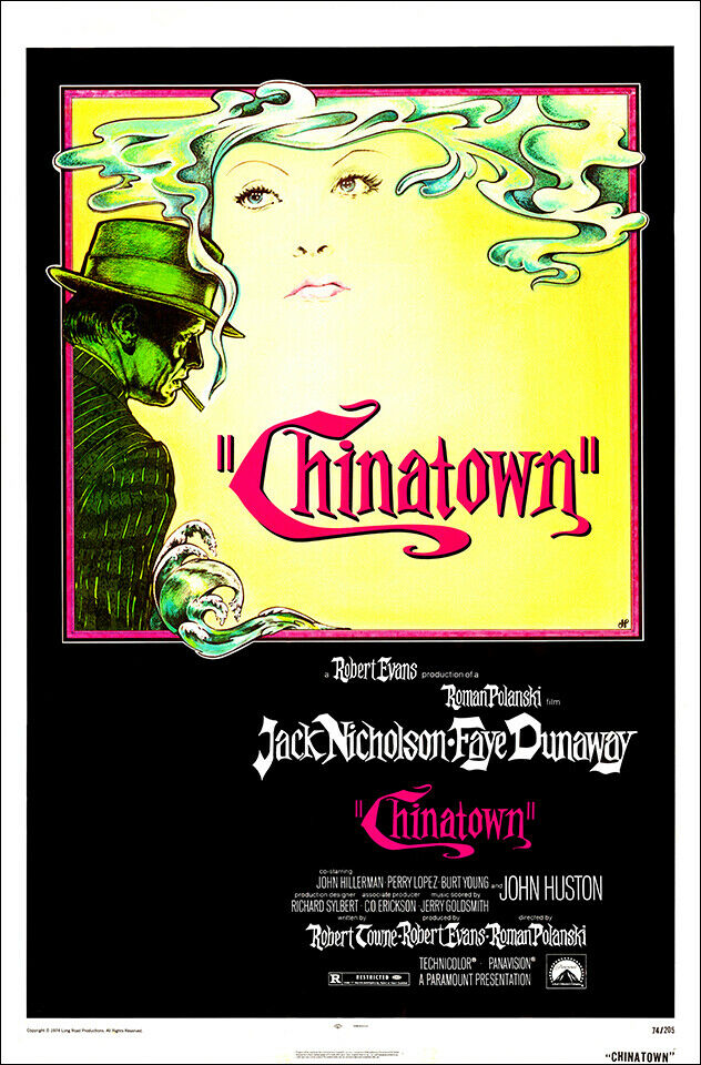 China Town (1974) Movie Poster Art Print 27x41