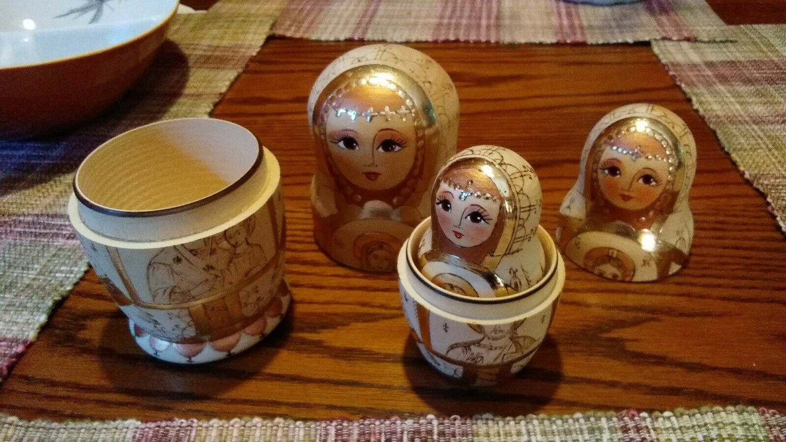 Matryoshka Russian Nesting Doll - Religious Theme - Mary And Baby Jesus