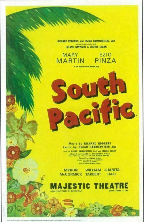South Pacific 11x17 Broadway Show Poster (1949)
