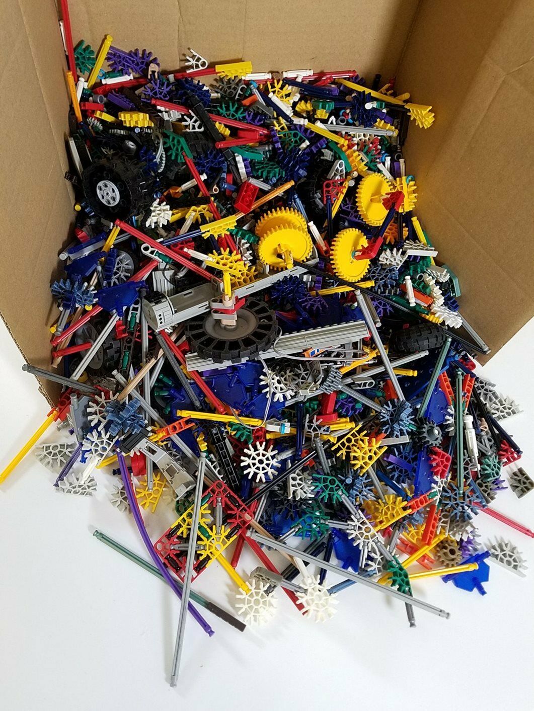 10.5+ Lbs Of Assorted K’nex Building Pieces, Toys, & Accessories -lot