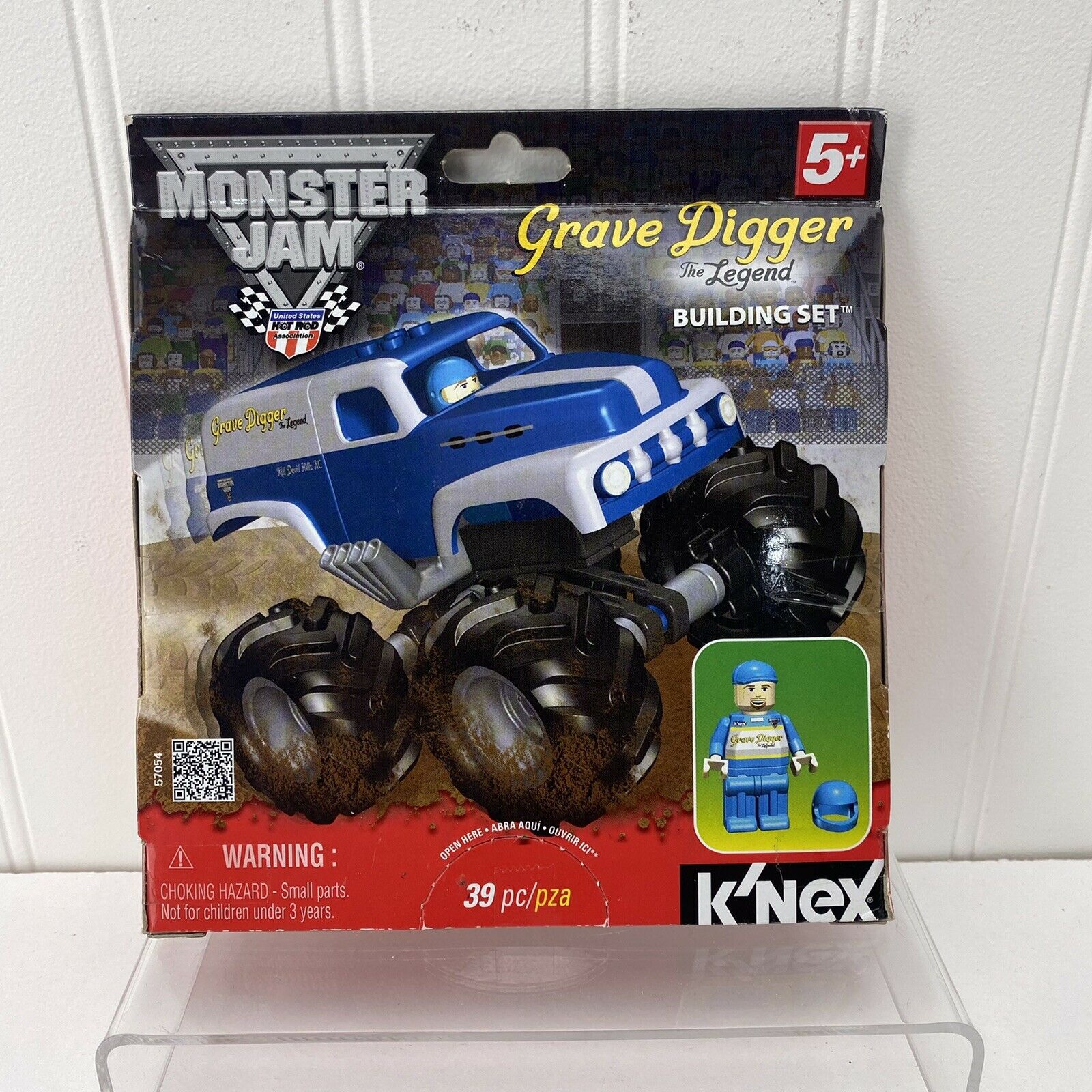 K'nex 57054 Monster Jam Grave Digger “the Legend” - 39 Pc Monster Truck Set *new