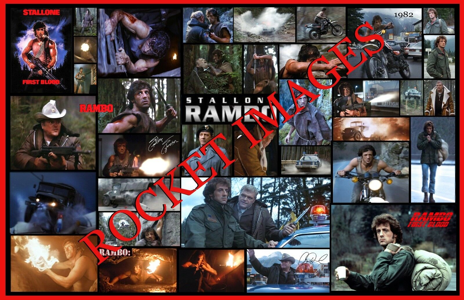 Rambo 1982 Custom Movie Poster 11x17 Buy Any 2 Posters Get 3rd Free! Seo