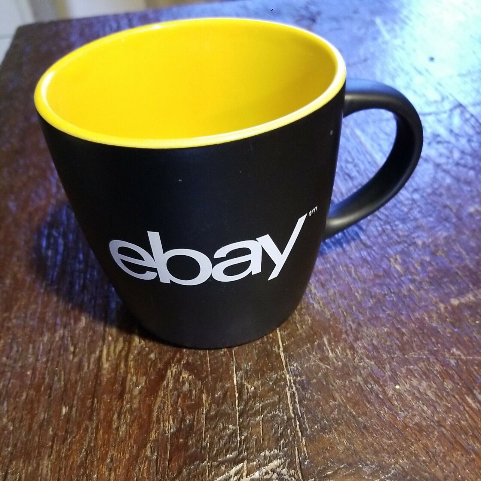 Ebay Coffee Mug Cup Black With White Logo