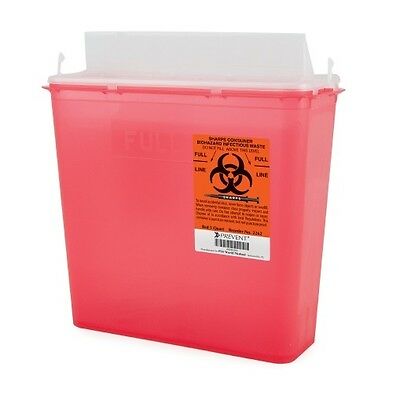 4 Pack! 5 Quart Sharps Container Lid Safety Needle Disposal Doctor Tattoo Sharp
